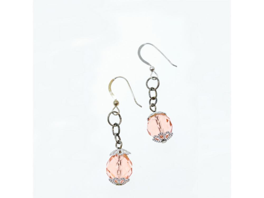 925 Sterling Silver Jewelry Glass Earrings